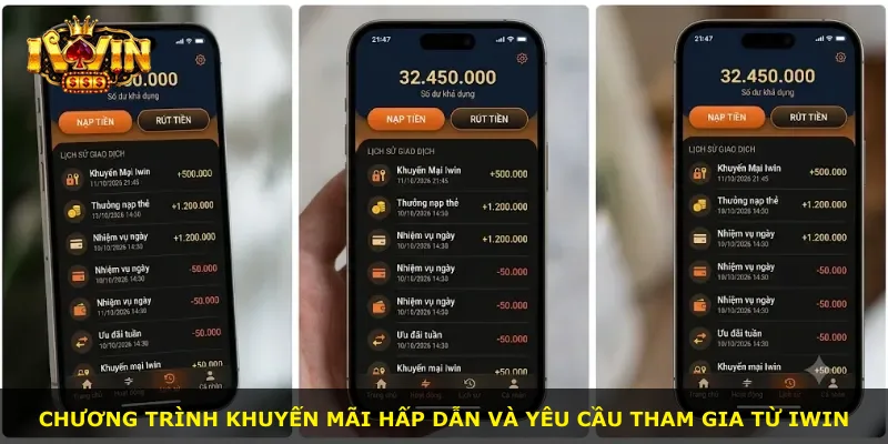 Chương trình khuyến mãi hấp dẫn và yêu cầu tham gia từ iWin
