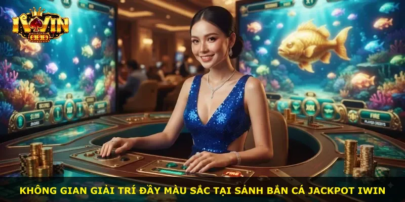 Không gian giải trí đầy màu sắc tại sảnh Bắn Cá Jackpot iWin