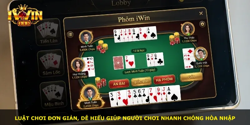 Luật chơi đơn giản, dễ hiểu giúp người chơi nhanh chóng hòa nhập